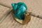 Italian Green Brass and Ceramic Snail, 1970s, Image 2