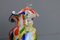 Frasco italiano de cristal de Murano multicolor, años 60, Imagen 6