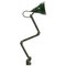 Vintage British Industrial Green 3-Arm Metal Desk Light from EDL, Image 1