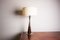 Lampada da scrivania o da salotto in mogano e metallo cromato, Scandinavia, anni '60, Immagine 1