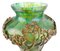 Art Nouveau Iridescent Glass Vase with Bronze Overlay, 1900s 10