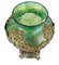 Art Nouveau Iridescent Glass Vase with Bronze Overlay, 1900s 8