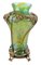 Art Nouveau Iridescent Glass Vase with Bronze Overlay, 1900s 4