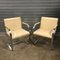 Cream Leather Brno Chairs by Ludwig Mies van der Rohe for Knoll, 1920s, Set of 4 1