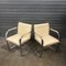 Cream Leather Brno Chairs by Ludwig Mies van der Rohe for Knoll, 1920s, Set of 4 12