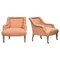 Antique Upholstered & Giltwood Armchairs by Mellier & Co London, Set of 2, Image 1
