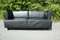 German Black Leather Sofa Couch by Peter Maly for Cor 1