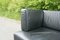 German Black Leather Sofa Couch by Peter Maly for Cor 6