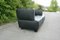 German Black Leather Sofa Couch by Peter Maly for Cor, Image 5