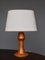 Sculptural Wooden Table Lamp, 1970s 1
