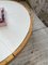 Tavolino da caffè rotondo in ceramica bianca e legno, Immagine 15