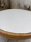 Round Ceramic White and Wood Coffee Table 42