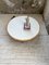 Tavolino da caffè rotondo in ceramica bianca e legno, Immagine 9