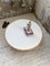 Tavolino da caffè rotondo in ceramica bianca e legno, Immagine 11