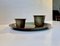Bronze Vases and Tray by Bernhard Linder for Metalkonst, 1930s, Set of 3, Image 2