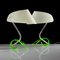 Vintage Green Acrylic Table Lamps attributed to Apolinary Galecki, 1960s, Set of 2, Image 2