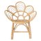 Faux Rattan Flower Chair, Set of 2 2