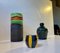 Scandinavian Modern Studio Vases in Glazed Ceramic, 1960s, Set of 3, Image 2