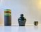 Scandinavian Modern Studio Vases in Glazed Ceramic, 1960s, Set of 3 1