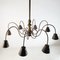 Italian Brass Chandelier, 1930s 5