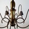 Italian Brass Chandelier, 1930s 6