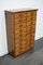Mid-20th Century German Industrial Oak Apothecary Cabinet 2