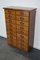 Mid-20th Century German Industrial Oak Apothecary Cabinet 3