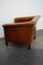 Vintage Dutch Art Deco Style Cognac Colored Leather Club Chair 13