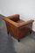 Vintage Dutch Art Deco Style Cognac Colored Leather Club Chair 16