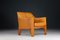 Italian Buffalo Cognac Leather Cab 415 Club Chairs by Mario Bellini for Cassina, 1980s, Set of 4 8