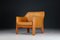 Italian Buffalo Cognac Leather Cab 415 Club Chairs by Mario Bellini for Cassina, 1980s, Set of 4 4