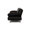 Schwarzes Gaetano 687 Zwei-Sitzer Ledersofa mit Relaxfunktion von WK Living 11