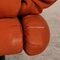 Orangefarbenes Multi-Stoff Drei-Sitzer Sofa mit Schlafsofa von Ligne Roset 5