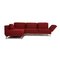 Wine Red Brühl Moule Fabric Corner Sofa with Function 8