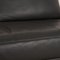 Sofá de tres plazas 6600 de cuero gris de Rolf Benz, Imagen 3