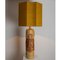 Large Ceramic Lamp with Custom Made Silk Lampshade by R Houben, 1960s, Image 14