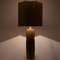 Grande Lampe en Céramique avec Abat-Jour en Soie par R Houben, 1960s 17