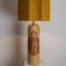 Large Ceramic Lamp with Custom Made Silk Lampshade by R Houben, 1960s 9