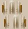 Brass and Hand Blown Murano Glass Wall Lights by J.T. Kalmar, 1960s, Image 2