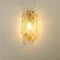 Apliques de pared italianos de cristal de Murano dorado de Barovier & Toso. Juego de 2, Imagen 6