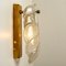 Italian Gold Glass Murano Wall Sconces by Barovier & Toso, Set of 2, Image 4