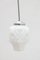 Art Deco Opaline Milk Glass Skyscraper Pendant 4