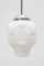 Art Deco Opaline Milk Glass Skyscraper Pendant, Image 6