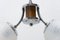 Lámpara de araña Art Déco de cromo y madera, años 30, Imagen 6
