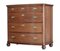 19th Century Bow Front Oak Chest of Drawers 1