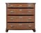 19th Century Bow Front Oak Chest of Drawers, Image 9