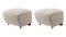 Light Beige Smoked Oak Sahco Zero the Tired Man Footstool from by Lassen, Set of 2, Image 2