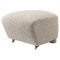 Light Beige Natural Oak Sahco Zero The Tired Man Footstool from by Lassen, Image 1