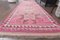 Vintage Turkish Pink Oushak Hand-Knotted Wool Runner Rug, Image 2