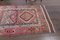 Vintage Turkish Pink Purple Oushak Handmade Wool Runner Rug, Image 4